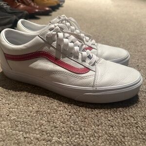 Red white stripe Vans size 10 men’s